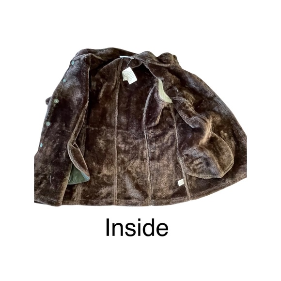 DENIM & COMPANY Green Woman’s Faux Fur Lined Vest Size XL - Picture 5 of 13